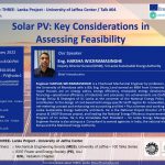 Virtual Event on Solar PV: Key Considerations in Assessing Feasibility